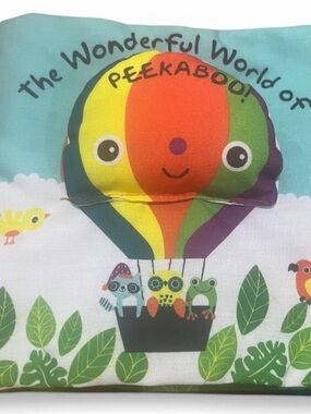 Melissa & Doug Kids Soft Activity Book, Peekaboo Baby Cloth Book Sensory Toy